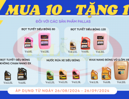 ƯU ĐÃI NGẬP TRÀN CÁC SẢN PHẨM PALLAS - MUA 10 TẶNG 1