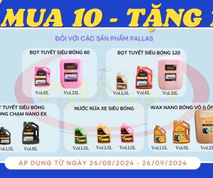 ƯU ĐÃI NGẬP TRÀN CÁC SẢN PHẨM PALLAS - MUA 10 TẶNG 1